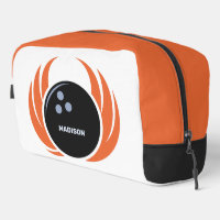 Custom Name Bowling Ball with Flame