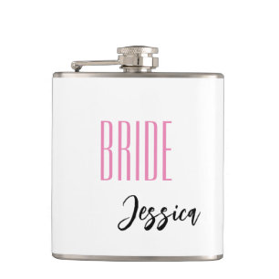 Custom Name Bride Flask