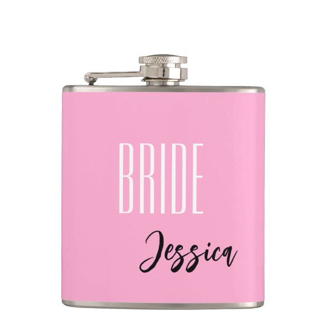 Custom Name Bride Flask (Front)