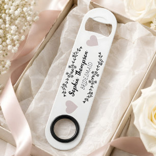 Custom Name Bridesmaid Modern Minimalist Script