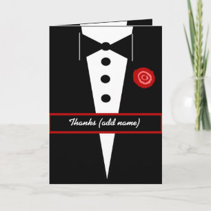 CUSTOM NAME Bridesman Wedding Thank You Card