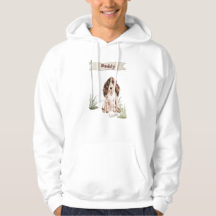 Custom Name Brown Cocker Spaniel Pet Dog Hoodie