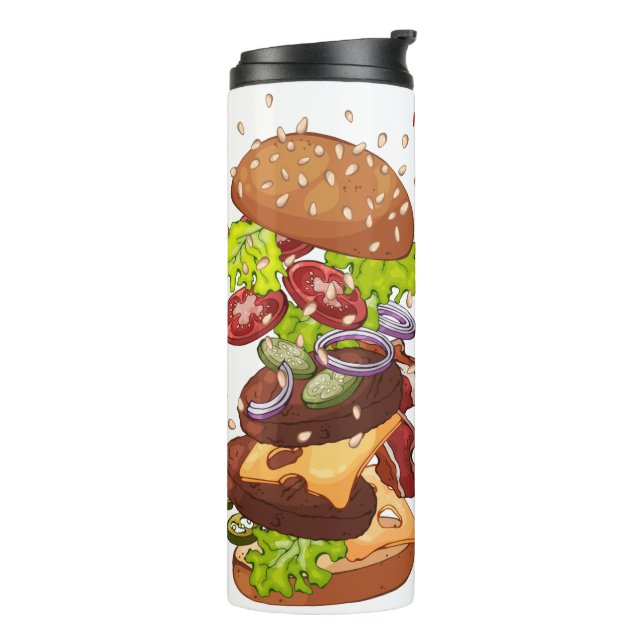 Custom name Burger tumbler (Rotated Left)