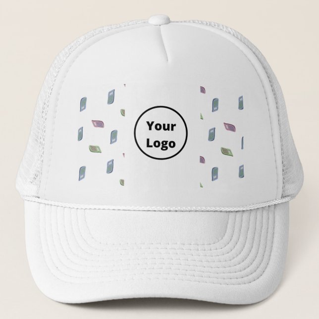 Custom name calculator pattern trucker hat (Front)
