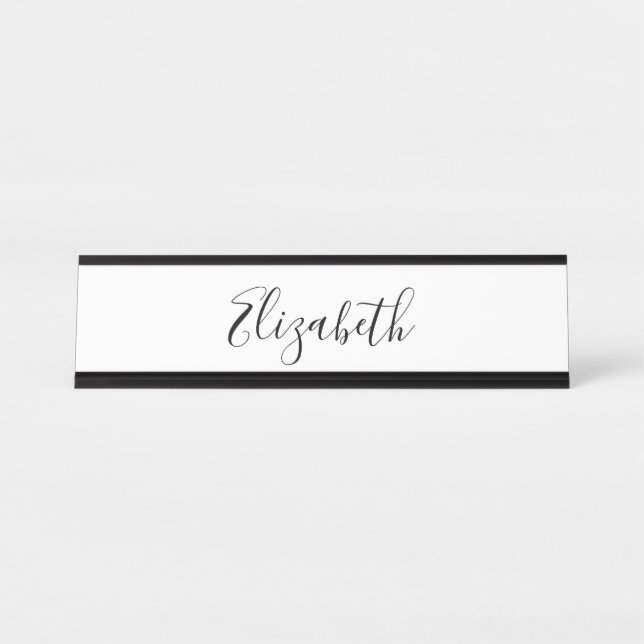 Custom Name Calligraphy Desk Name Plate (Front)