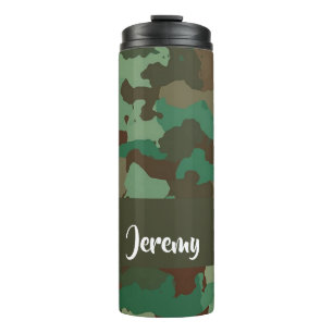 Custom  name camouflage pattern thermal tumbler