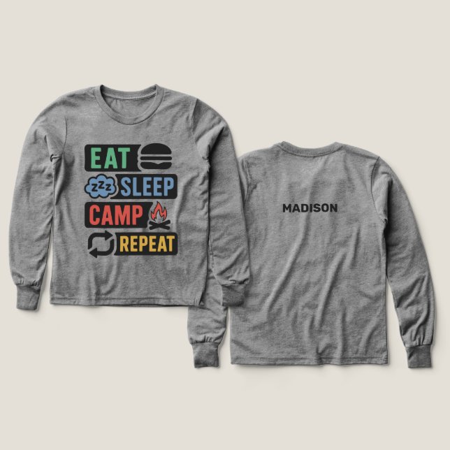 Custom Name Camping (Design Front & Back)
