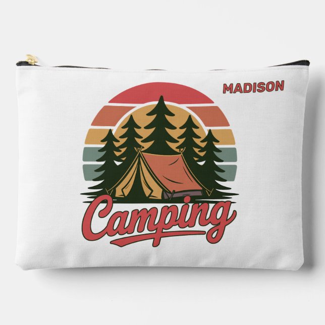 Custom Name Camping Accessory Pouch (Front)