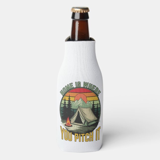 Custom Name Camping Bottle Cooler (Bottle Front)