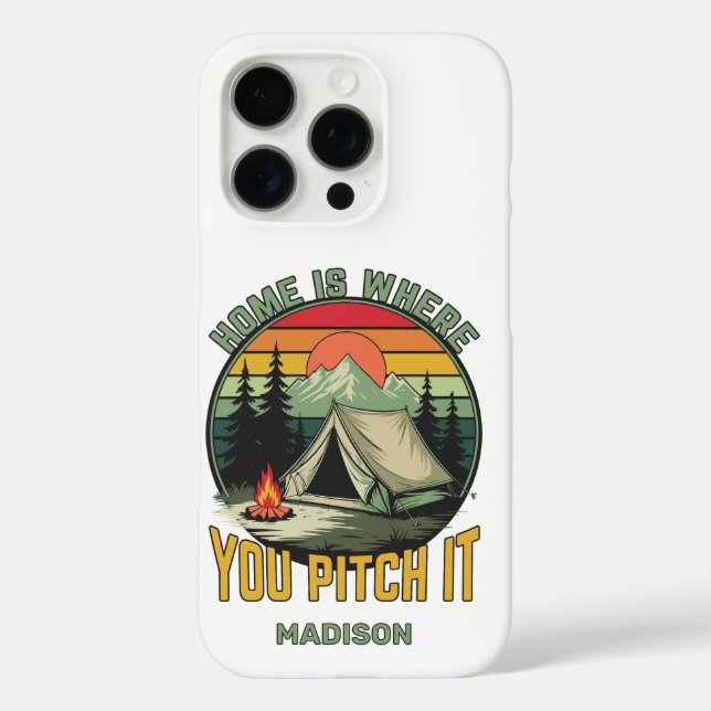 Custom Name Camping Case-Mate iPhone Case (Back)