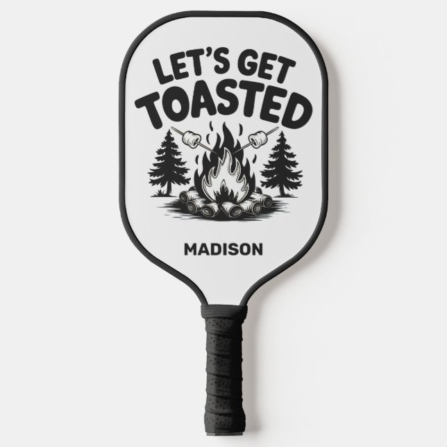 Custom Name Camping Pickleball Paddle (Front)