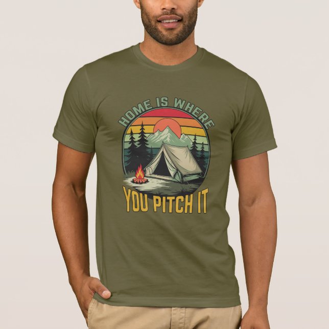 Custom Name Camping T-Shirt (Front)