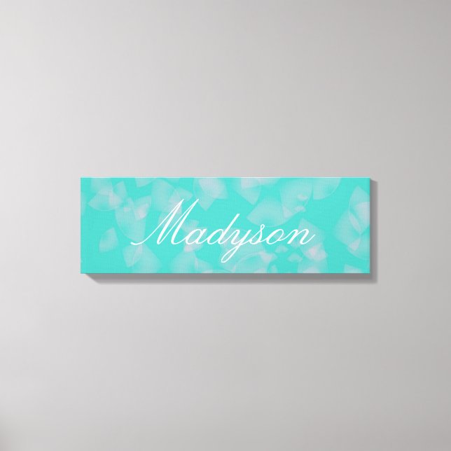 Custom Name Canvas Print (Front)