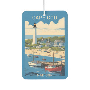 Custom Name Cape Cod Massachusetts Car Air Freshener