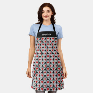 Custom Name Card Suits Apron