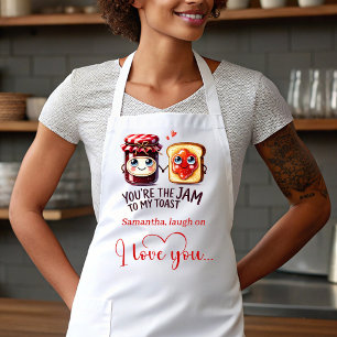 Custom Name Cartoon Food Romantic Gift Apron