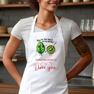 Custom Name Cartoon Food Sweet Love Gift Apron