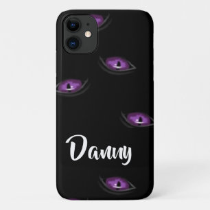 Custom name cat eyes Case-Mate iPhone case