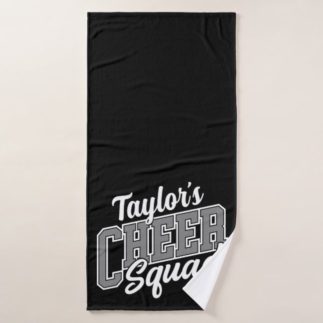 Custom NAME Cheerleader School Varsity Cheer Squad Bath Towel Set (Bath Towel)
