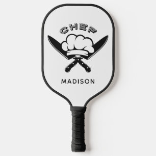 Custom name Chef Logo Pickleball Paddle