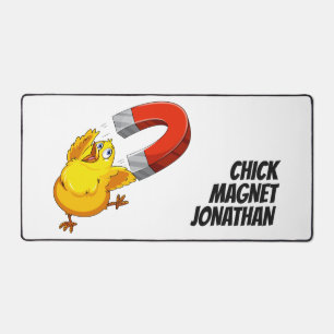 Custom name Chick Magnet Desk Mat