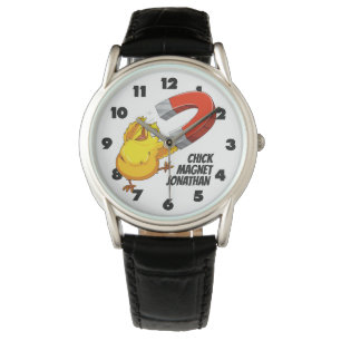Custom name Chick Magnet Watch