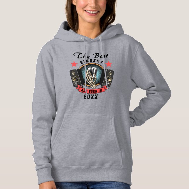Custom Name Choir Singer Birthday Hoodie (Front)