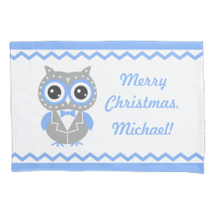Custom Name Christmas Boy Pillowcase, Reversed Pillowcase