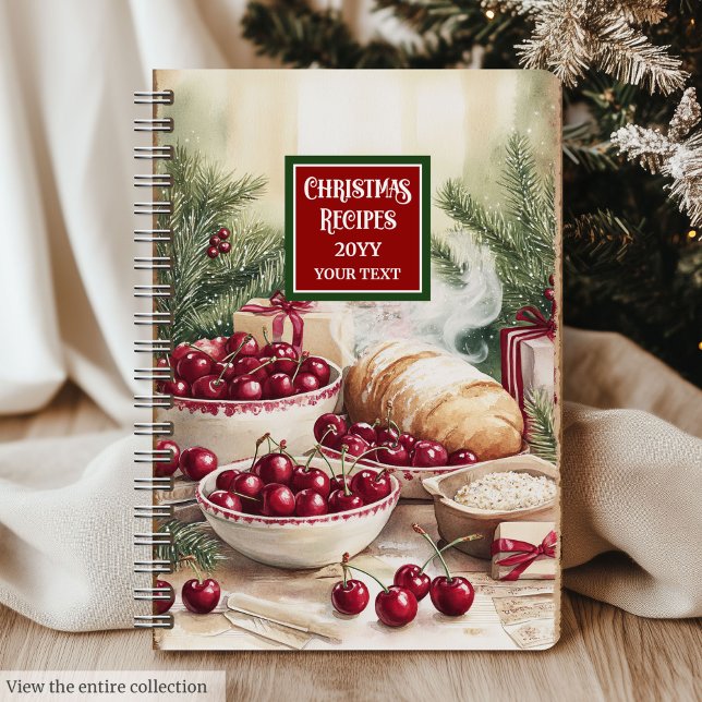Custom Name Christmas Recipe Notebook For Chefs (Custom Name Christmas Recipe Notebook For Chefs)