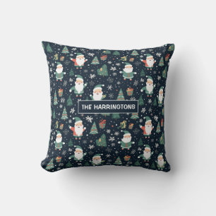 Custom Name Christmas Santa Cushion