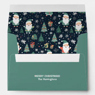 Custom Name Christmas Santa Envelope