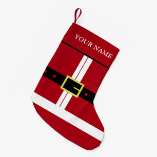 Custom Name Christmas Stocking Santa Design