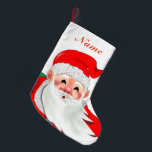 Custom Name Christmas Stocking Santa with Gifts<br><div class="desc">Santa Christmas Stocking</div>