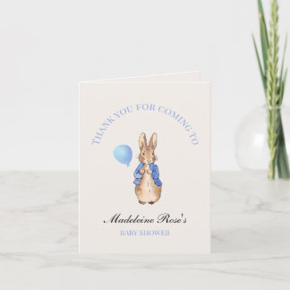 Custom name classic rabbit thank you card