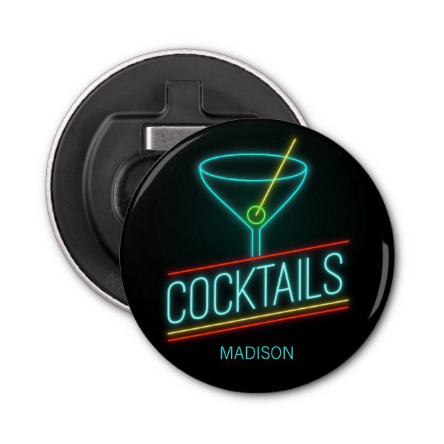 Custom name COCTAILS Bottle Opener (Front)