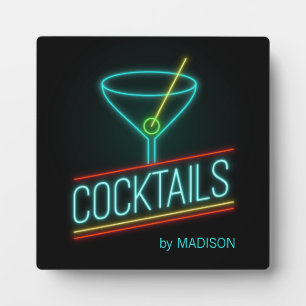 Custom name COCTAILS Plaque