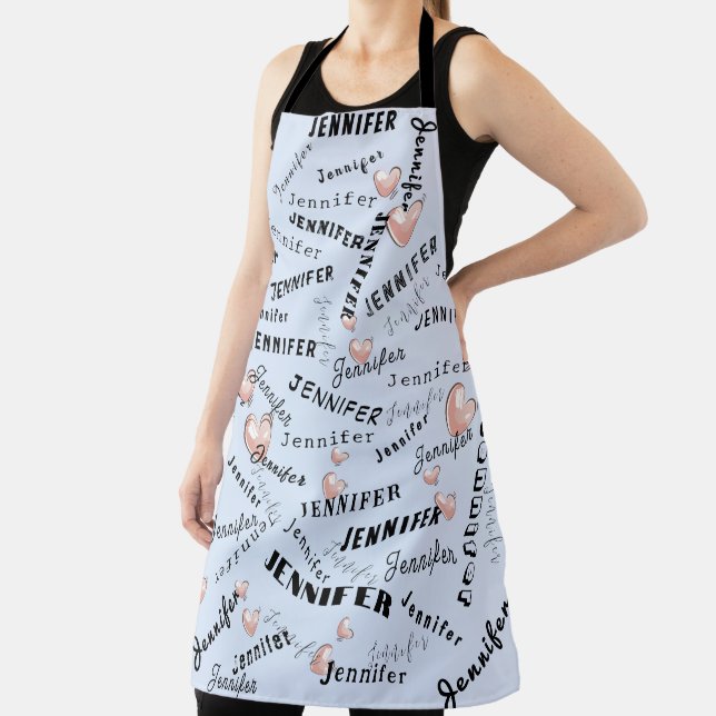 Custom Name Collage Apron (Insitu)