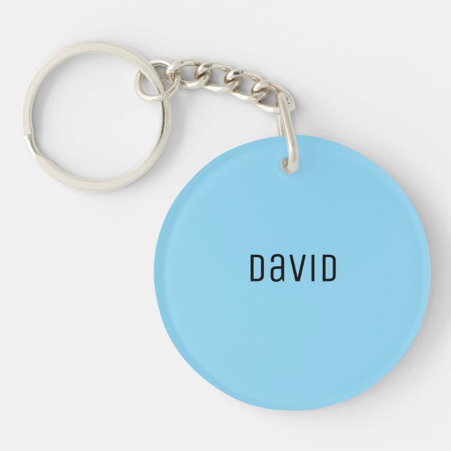 Custom Name Collage Sports Font Personalised Key Ring (Front)