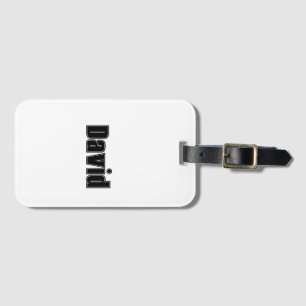 Custom Name Collage Sports Font Personalised Luggage Tag