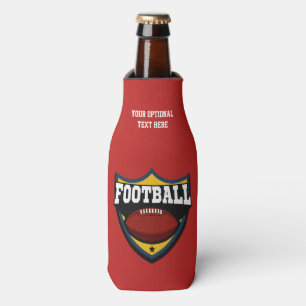 Custom name & color Football Bottle Cooler