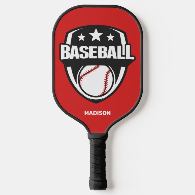 Custom Name & Colour Baseball Pickleball Paddle (Front)
