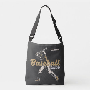 Custom Name & Colour Baseball Player Crossbody Bag