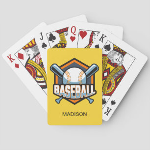 Custom Name & Colour Baseball Playing Cards