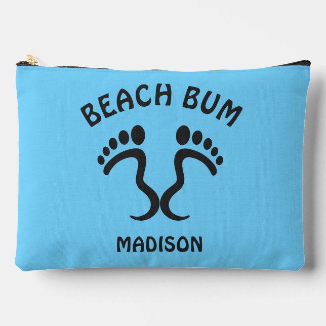 Custom Name & Colour Beach Bum Accessory Pouch (Front)