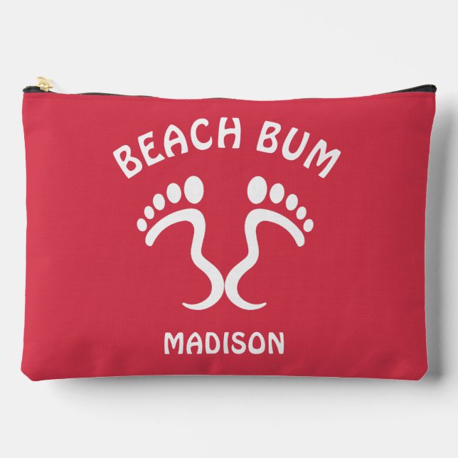 Custom Name & Colour Beach Bum Accessory Pouch (Front)