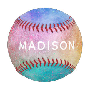 Custom name Colour Explosion Baseball