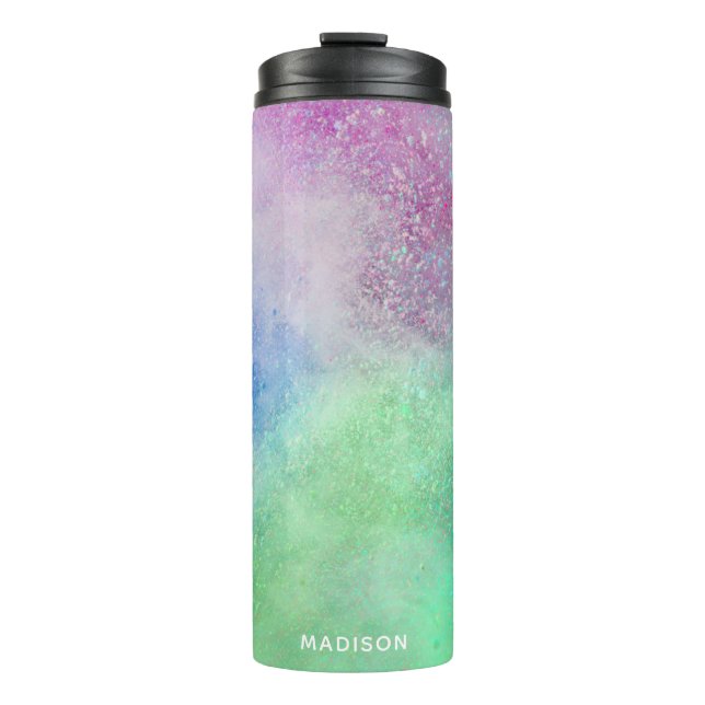 Custom name Colour Explosion Thermal Tumbler (Front)