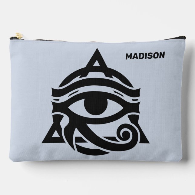 Custom Name & Colour Eye of Horus Accessory Pouch (Front)