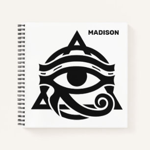 Custom Name & Colour Eye of Horus Notebook