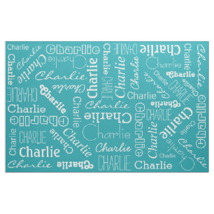 Custom Name & Colour fabric